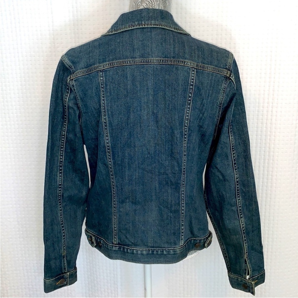 Lands End Women’s Blue Jean Jacket Sz M 10-12 EUC - Picture 3 of 7
